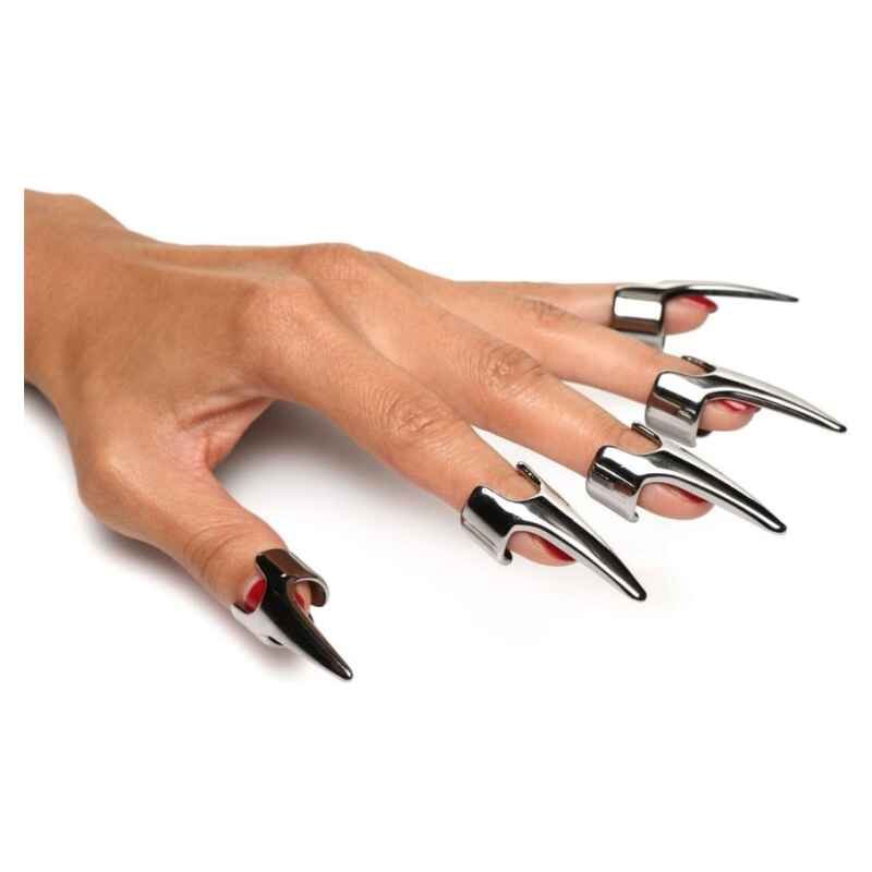 Master Series Clawed 5pc Sensation Play Rings Silver