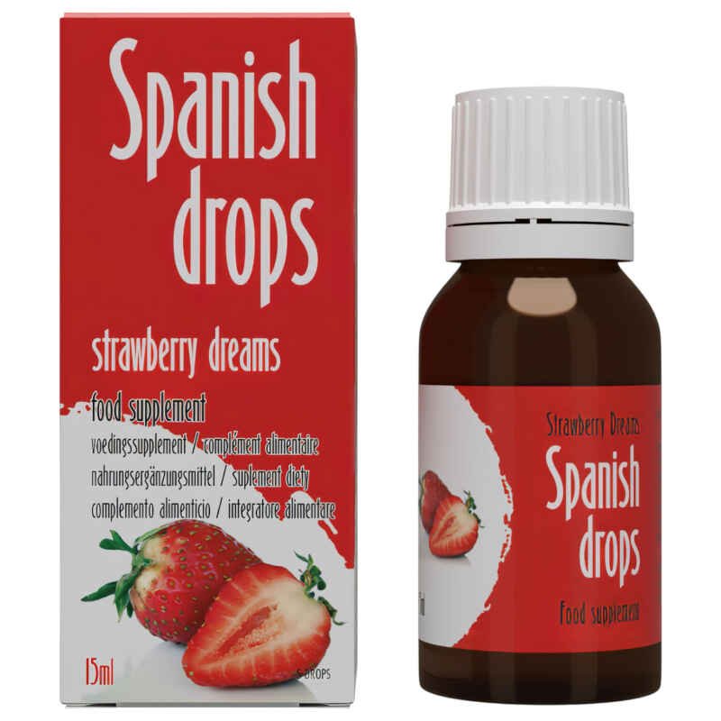 Cobeco Spanish Drops - kapky touhy - jahoda (15ml)