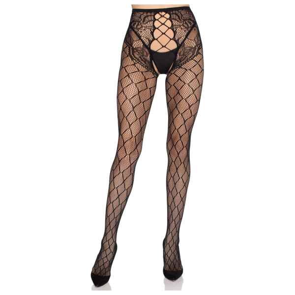 Leg Avenue Net Tights punčocháče - černé